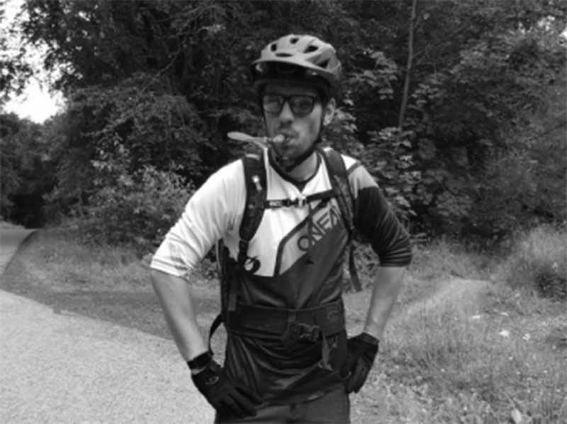 Julian Freund mountain biking in Stuttgart