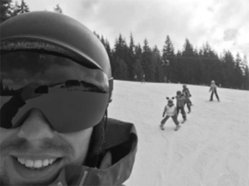 Julian Freund at the ski course